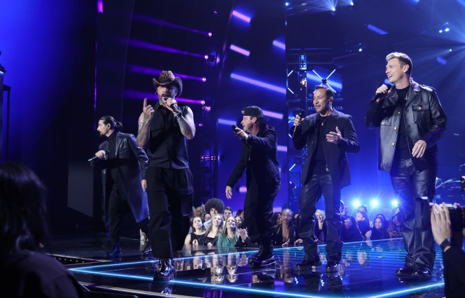 Backstreet Boys en show de SNL.