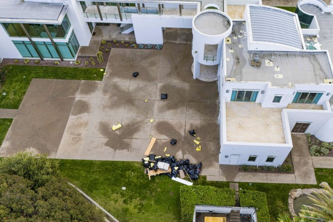 Las fotos fueron tomadas el viernes 14 de febrero.