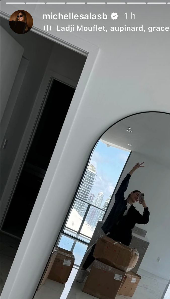 Por los momentos el apartamento de Michelle Salas está vacío.