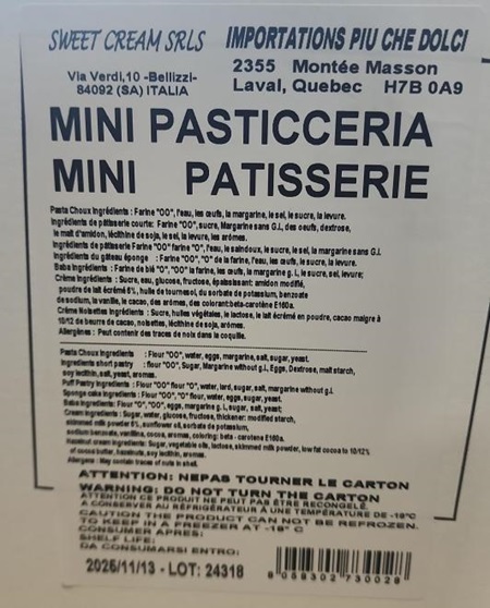 A través de su sitio web, la FDA publicó una imagen de la etiqueta.