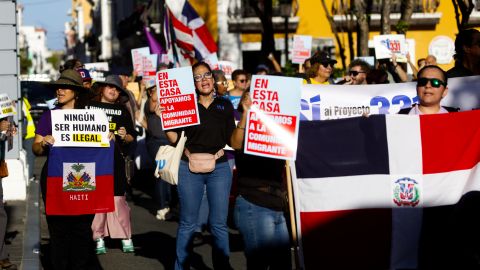 Protesta en San Juan contra arrestos de ICE en Puerto Rico