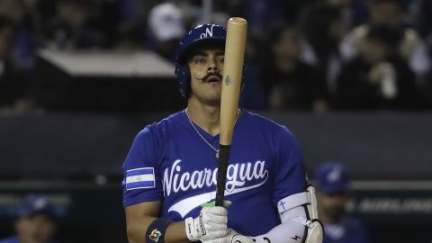 Juan Montes, jugador de la selección de béisbol de Nicaragua.