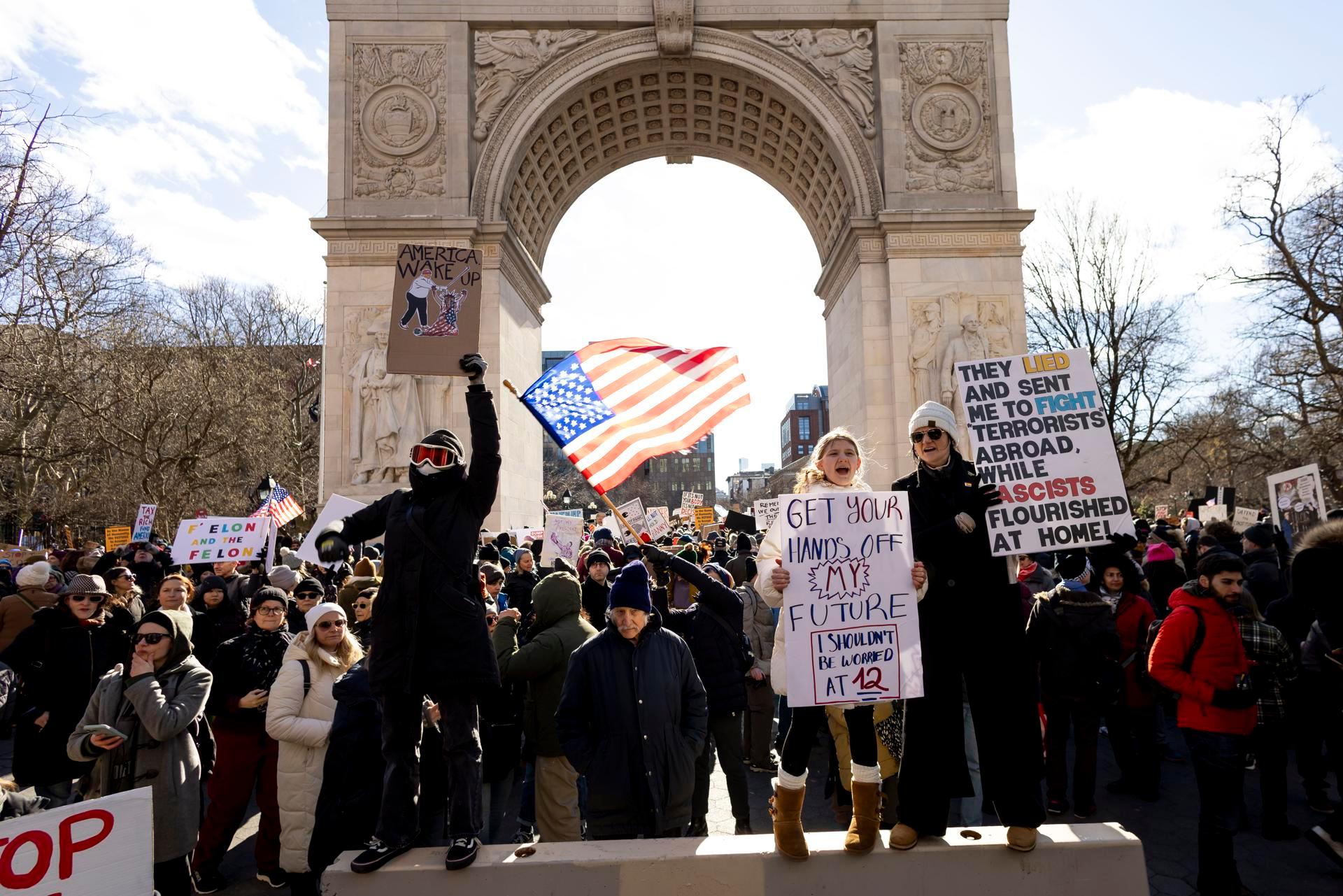 Así fueron las protestas en EE.UU. contra las políticas de Donald Trump ...