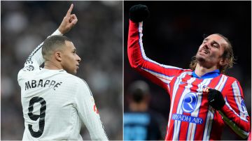 Kylian Mbappé y Antoine Griezmann, ex compañeros en la selección de Francia, se verán las caras en el duelo de la jornada.