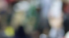 Donald Trump en la previa del Super Bowl.