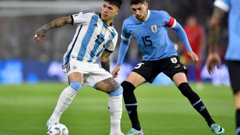 Enzo Fernández y Federico Valverde.