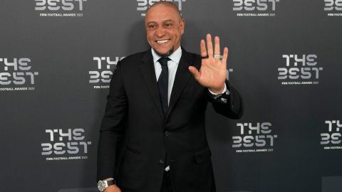 Roberto Carlos durante los premios The Best 2024.