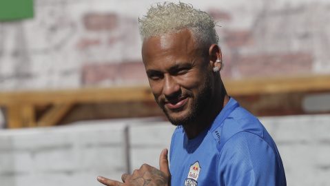 Neymar durante una convocatoria con Brasil en 2023.