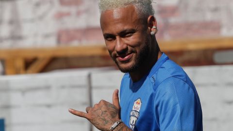 Neymar durante una convocatoria con Brasil en 2023.