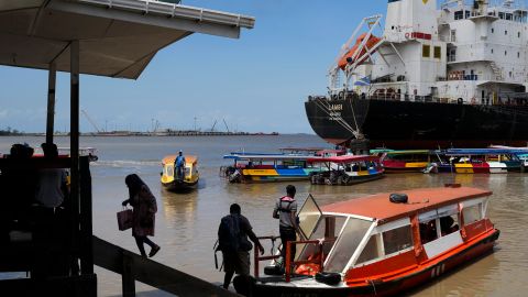 Puerto de Georgetown, en Guyana