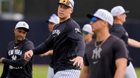 Aaron Judge se encuentra en los Spring Training con los Yankees.