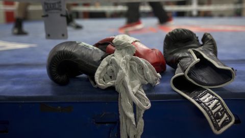 Guantes de boxeo.