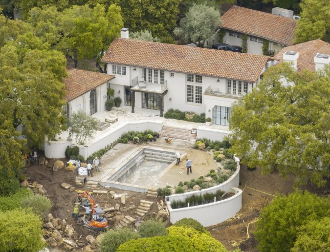 Jennifer Aniston comenzó la reforma poco después de comprar la propiedad.