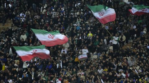 Fans de la selección de Irán.