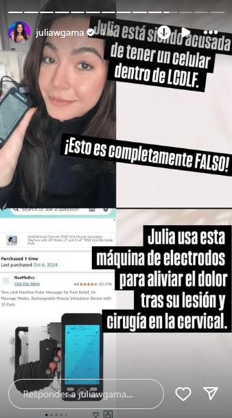 Julia Gama, habitante de La Casa de los Famosos All-Stars.