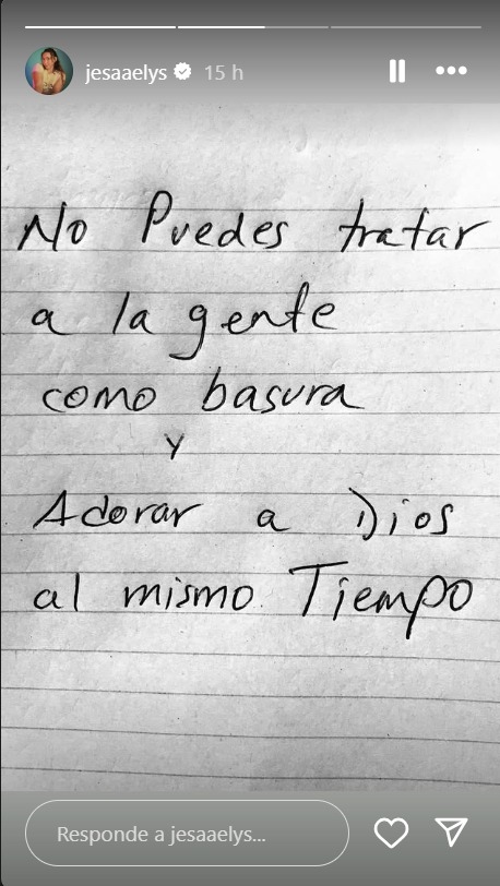Jesaaelys, hija de Daddy Yankee y Mireddys González, envió un contundente mensaje. | Instagram: @jesaaelys.