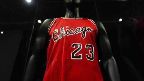 Jersey subastado Michael Jordan.