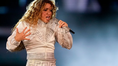 Shakira durante su concierto en Argentina