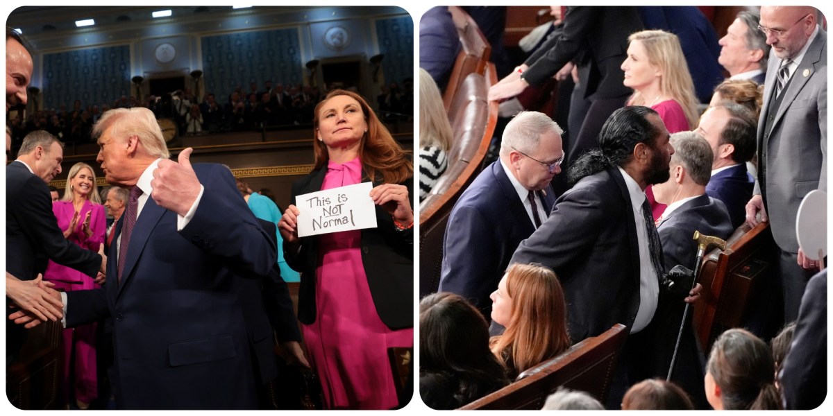 6 actos de protesta de los demócratas en medio de discurso de Trump en el Congreso