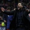 El entrenador del Atl&eacute;tico, Diego Simeone, al t&eacute;rmino del partido entre el Atl&eacute;tico de Madrid y Real Madrid.