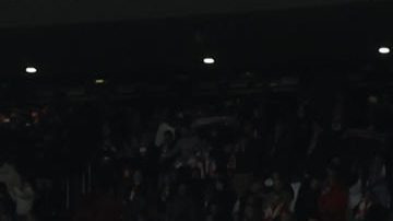 Los jugadores del Atlético al término del partido entre Atlético de Madrid y Real Madrid.