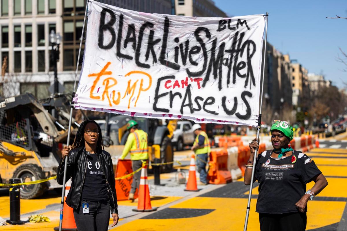 Washington borra el mural Black Lives Matter tras presión republicana