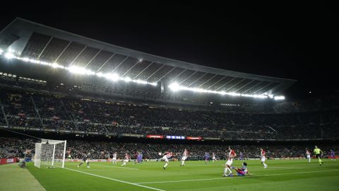 Partido entre el FC Barcelona y el Athletic Bilbao en el Camp Nou en 2022.