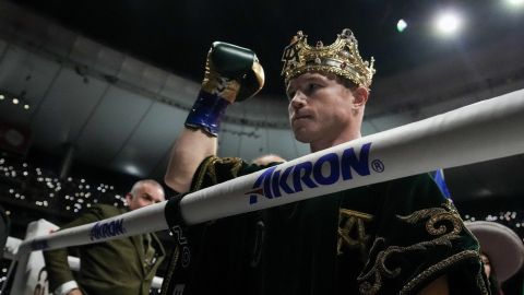 Saúl "Canelo" Álvarez en la pelea ante John Ryder en 2023.