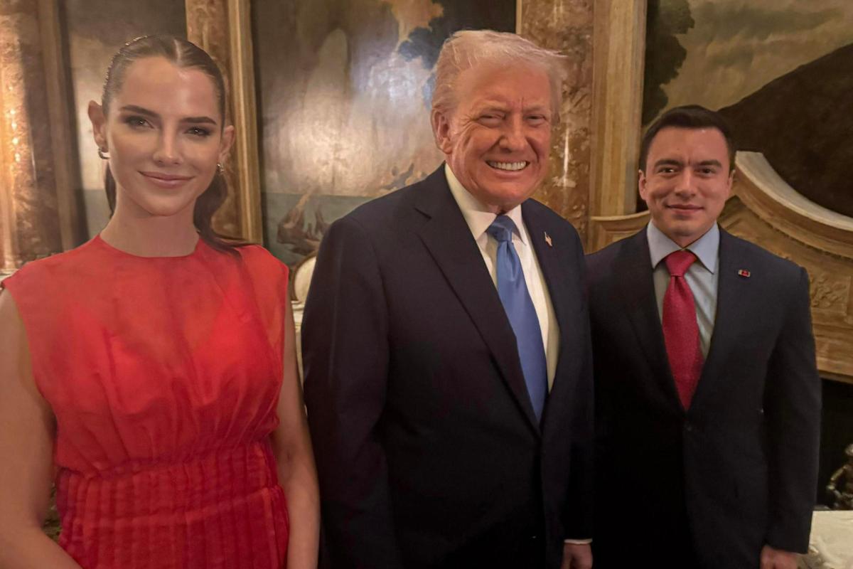 Trump recibió en su mansión en Mar-a-Lago a Daniel Noboa