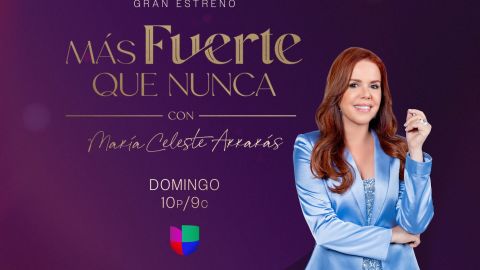 María Celeste Arrarás posa para promocionar su nuevo show "Más Fuerte Que Nunca"