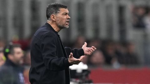 Sergio Conceiçao durante el partido entre Milan y Lazio.