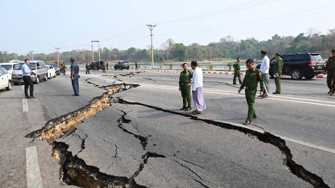 Terremoto en Myanmar deja decenas de muertos.