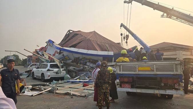 Terremoto en Myanmar deja decenas de muertos.