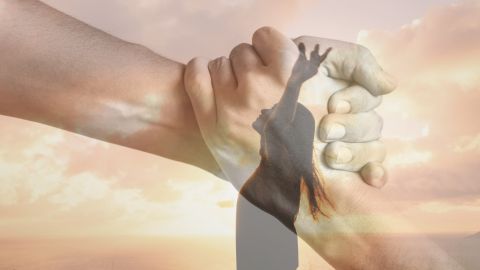 People,Reaching,Out,For,Help.,Lending,A,Helping,Hand,,And