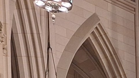 Miles de personas acudieron al altar mayor de la icónica catedral de Manhattan en donde se erigió una foto del fallecido sumo pontífice.