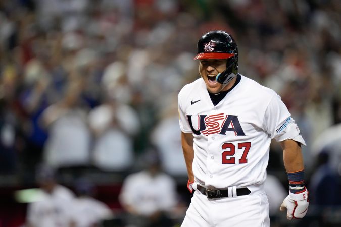 Mark Trout jugó el Clásico Mundial en 2023.