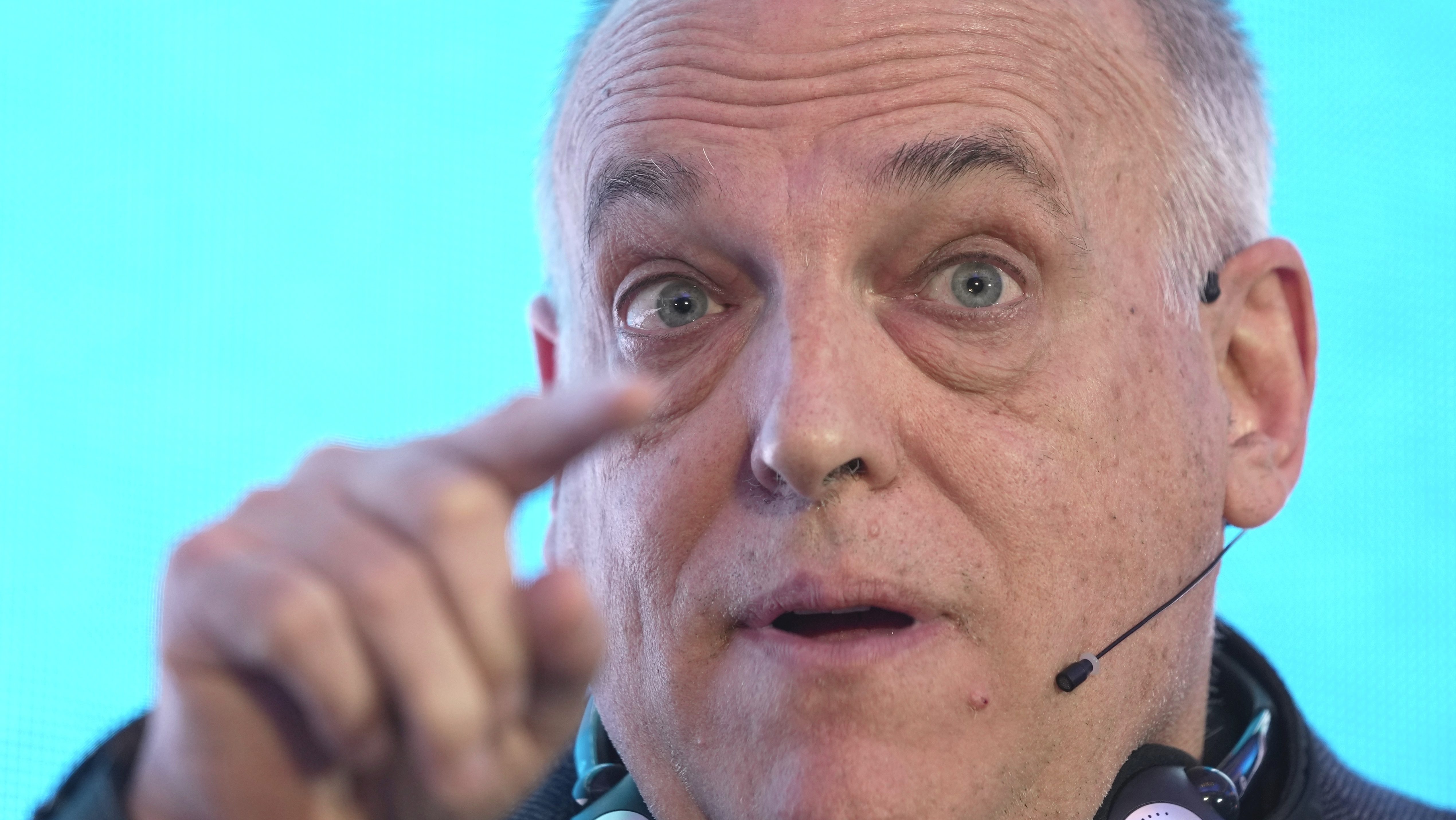 Javier Tebas compara las técnicas de Real Madrid TV con la propaganda de Goebbels