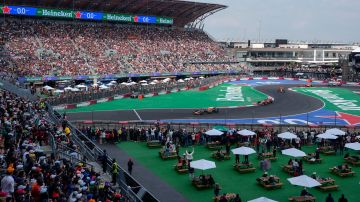 Parte del trazado en el Gran Premio de México.