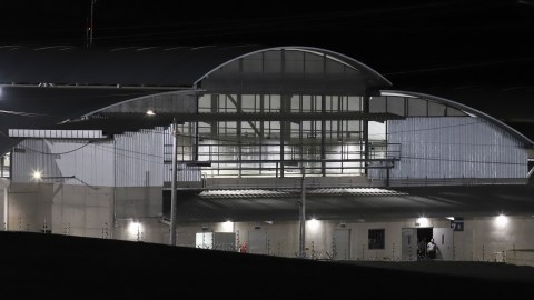 Edificio de la prisión de máxima seguridad CECOT en El Salvador