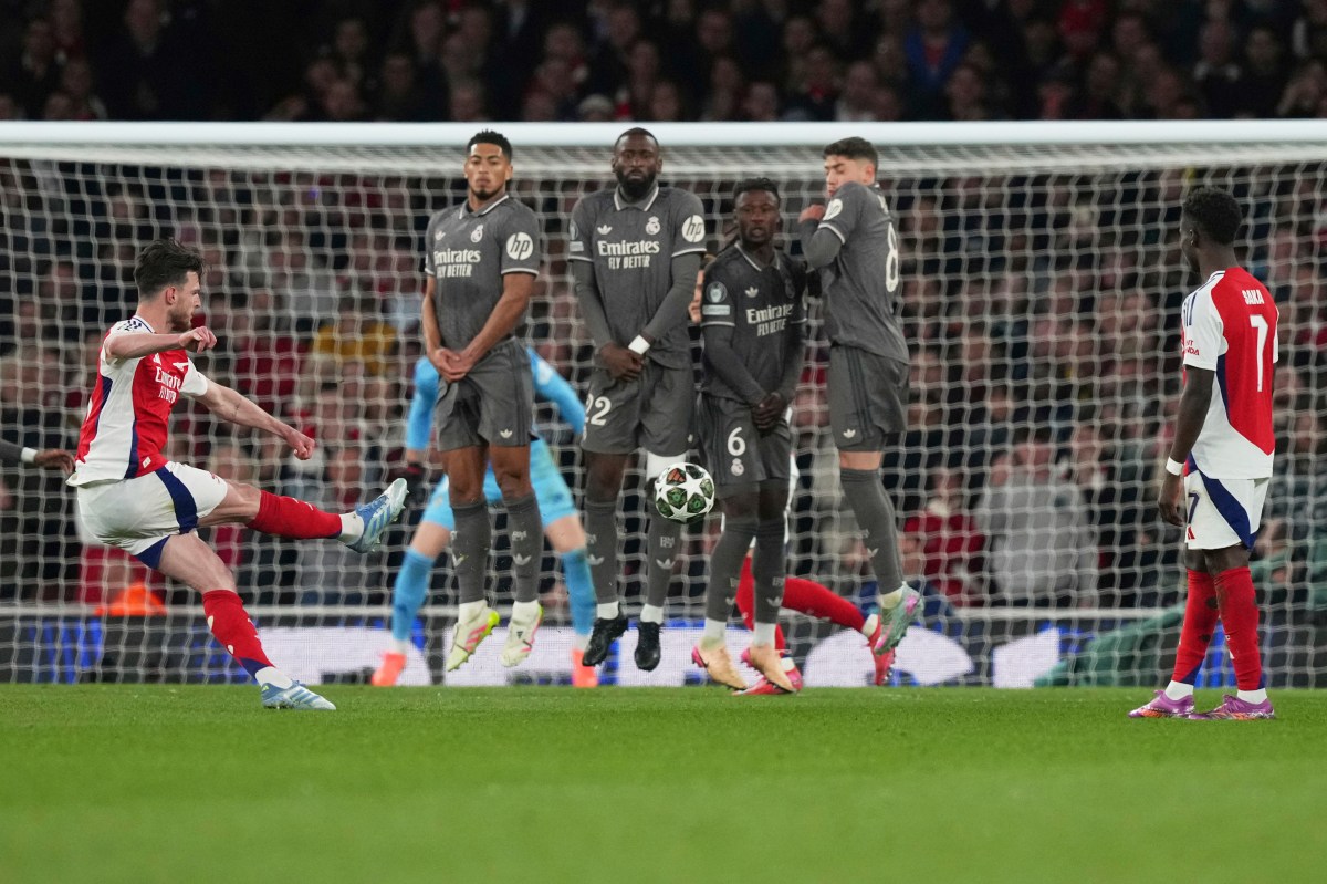Declan Rice reveló su fórmula para anotar los dos goles de tiro libre al Real Madrid