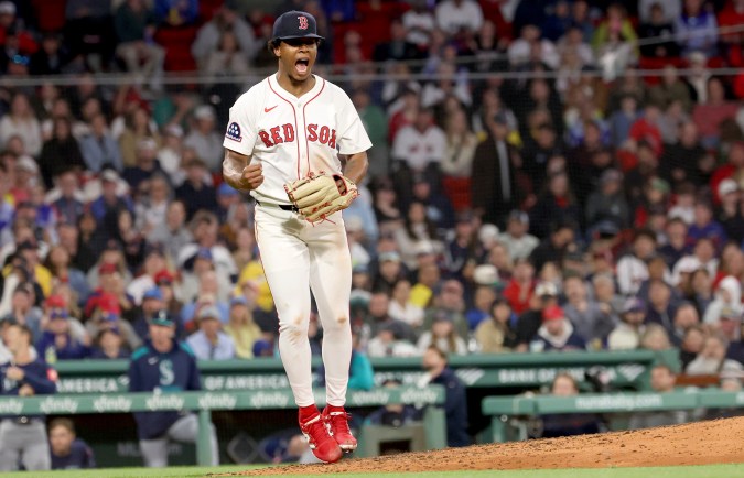 Brayan Bello solo permitió una carrera en cinco innings de labor.