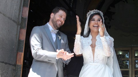 Aleida Núñez, actriz mexicana y su esposo, el empresario francés Martín Babilotte