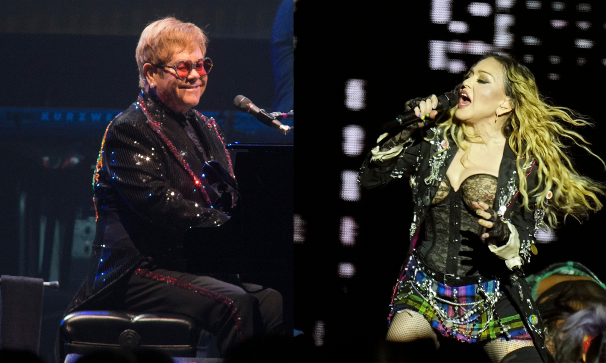 Madonna y Elton John se reconciliaron tras años de enemistad