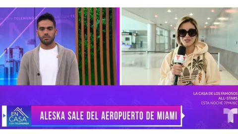 Aleska Génesis fue detenida a su llegada a Miami.