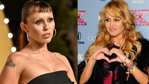 Miley Cyrus y Paulina Rubio
