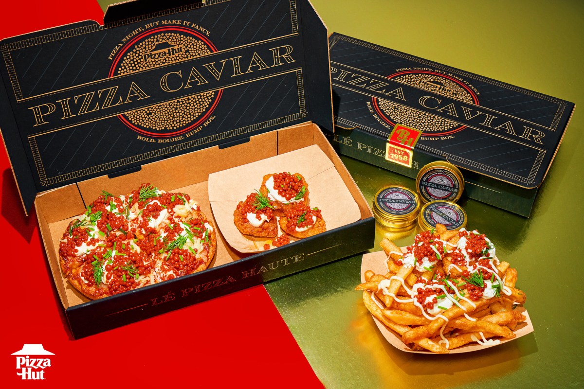 Pizza Hut desafía los sabores con su nueva y sofisticada "Pizza Caviar"