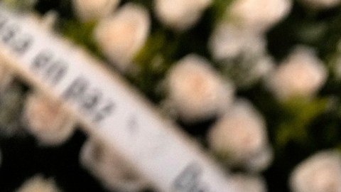 Velorio de Rubby Pérez, merenguero dominicano, luego de la tragedia en la discoteca Jet Set.