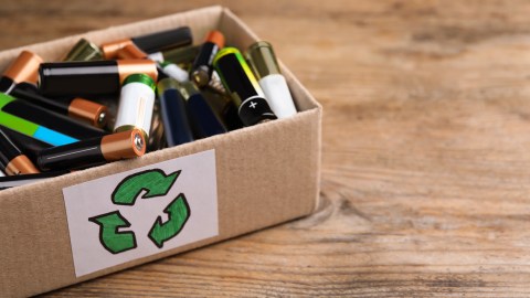 Las baterías recicladas le funcionaron al hombre como acumuladores, capturando la energía solar durante el día y suministrándola cuando se necesita.