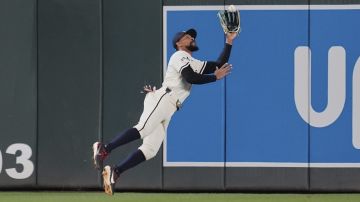 Byron Buxton voló para realizar su espectacular atrapada.