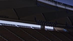 Vista del estadio de la Cartuja de Sevilla, escenario de la final de la Copa del Rey entre FC Barcelona y Real Madrid, el próximo sábado.